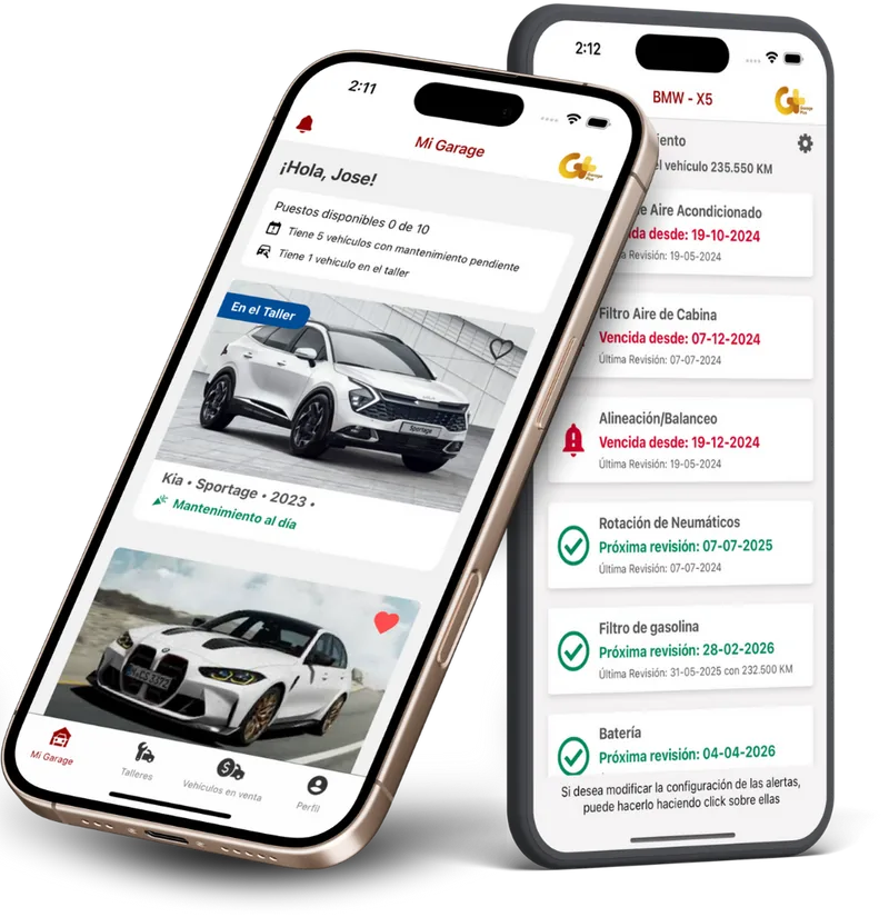App Garage Plus: tu garage de vehículos y la bitácora de mantenimiento